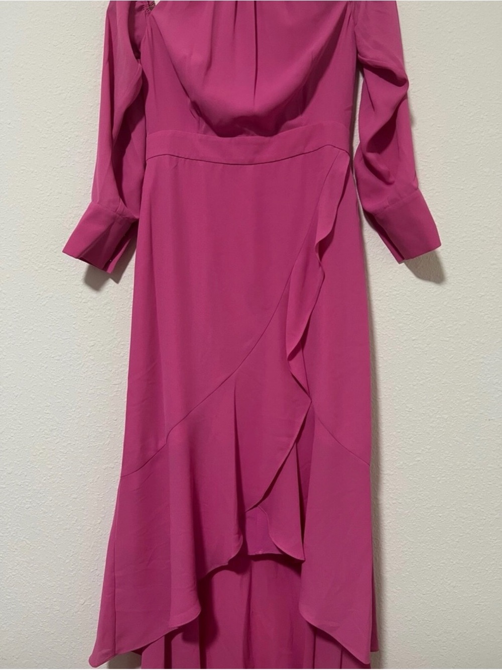 BCBG MAXAZIRA HIGH LOW DRESS Fuchsia - Picture 5 of 6